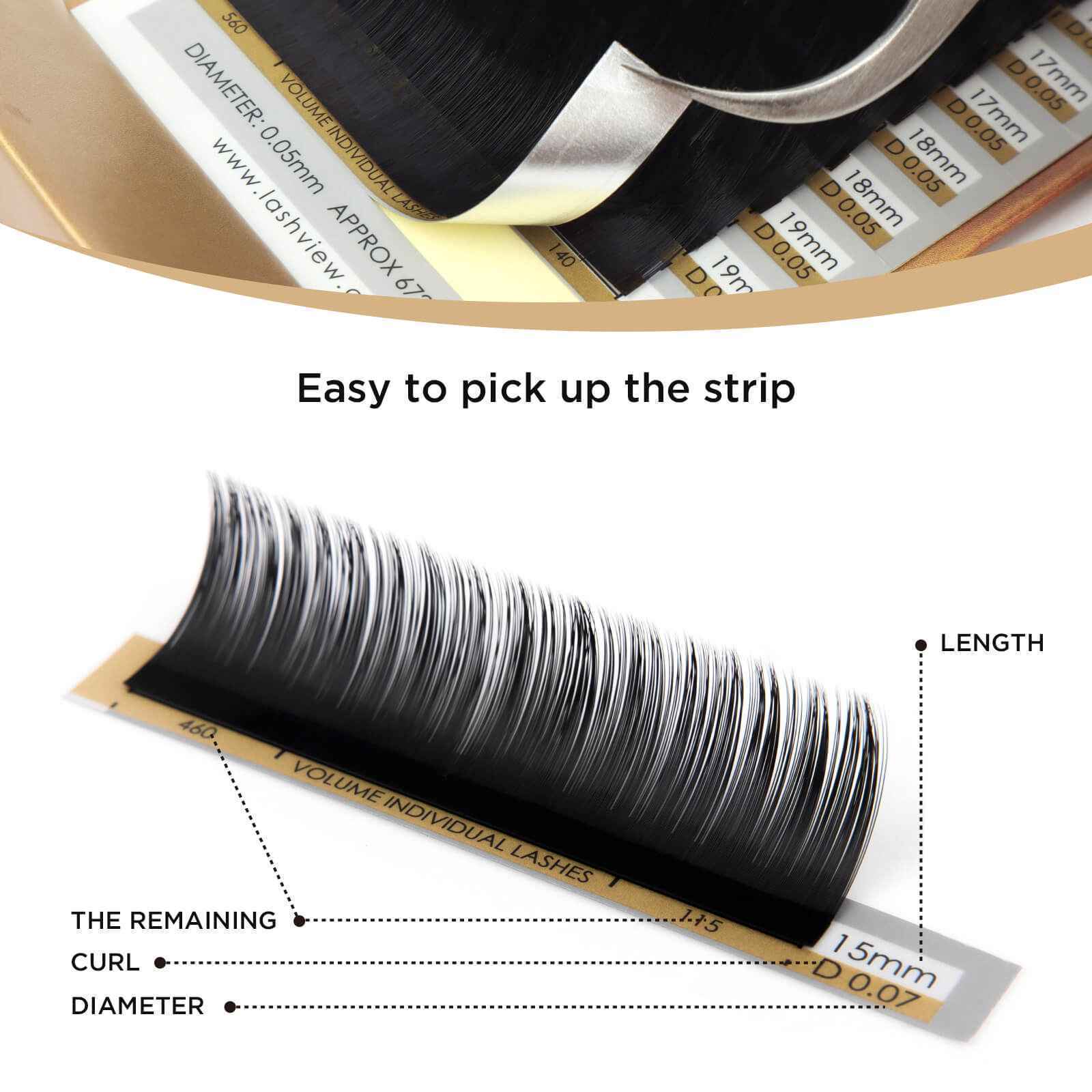 Volume Lash Extensions Bundles 0.07mm