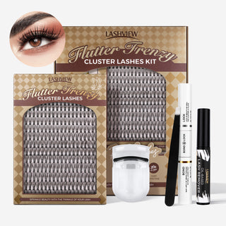 LASHVIEW Flutter Frenzy DIY Eyelash Extension Kit Natural Style(30D)