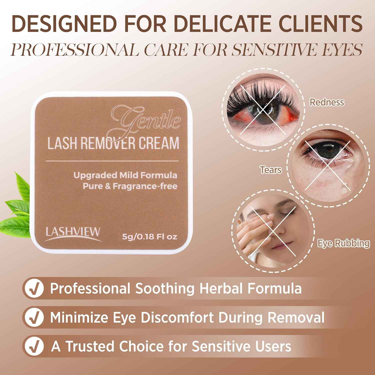 LASHVIEW Cream Remover for Eyelash Extension 5g