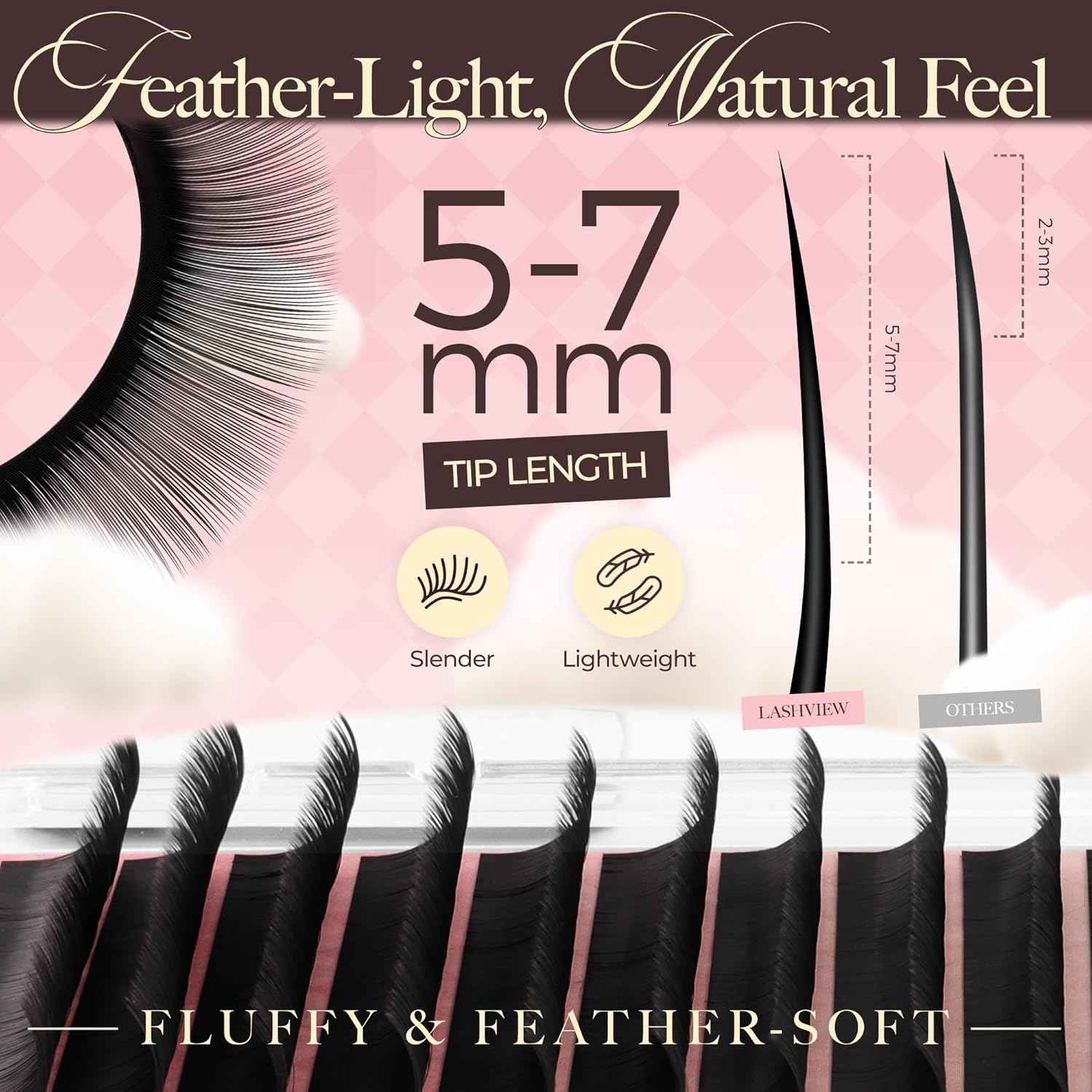 Lashview Matte Black Eyelash Extensions