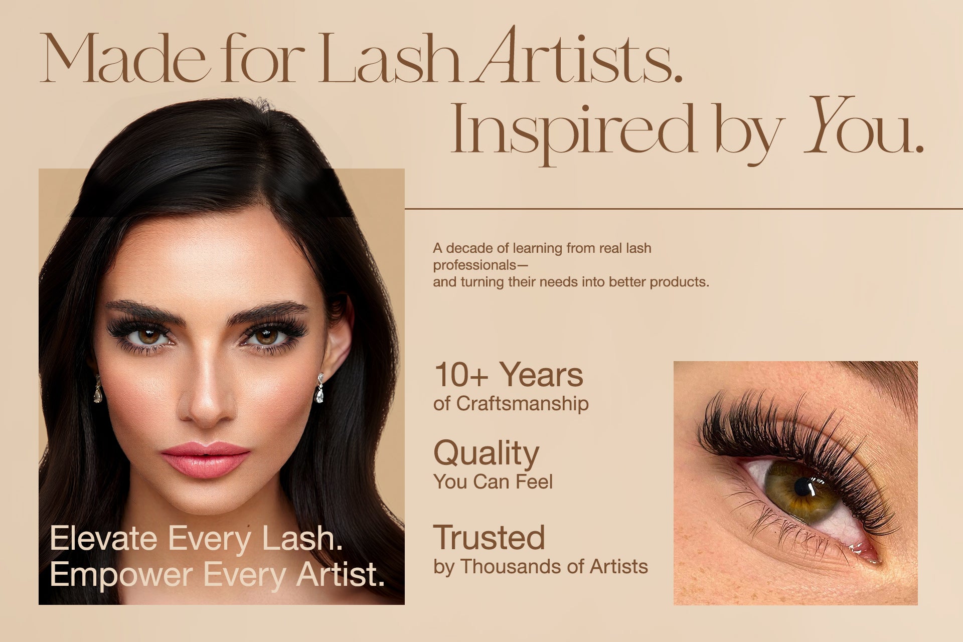 High-quality eyelash service