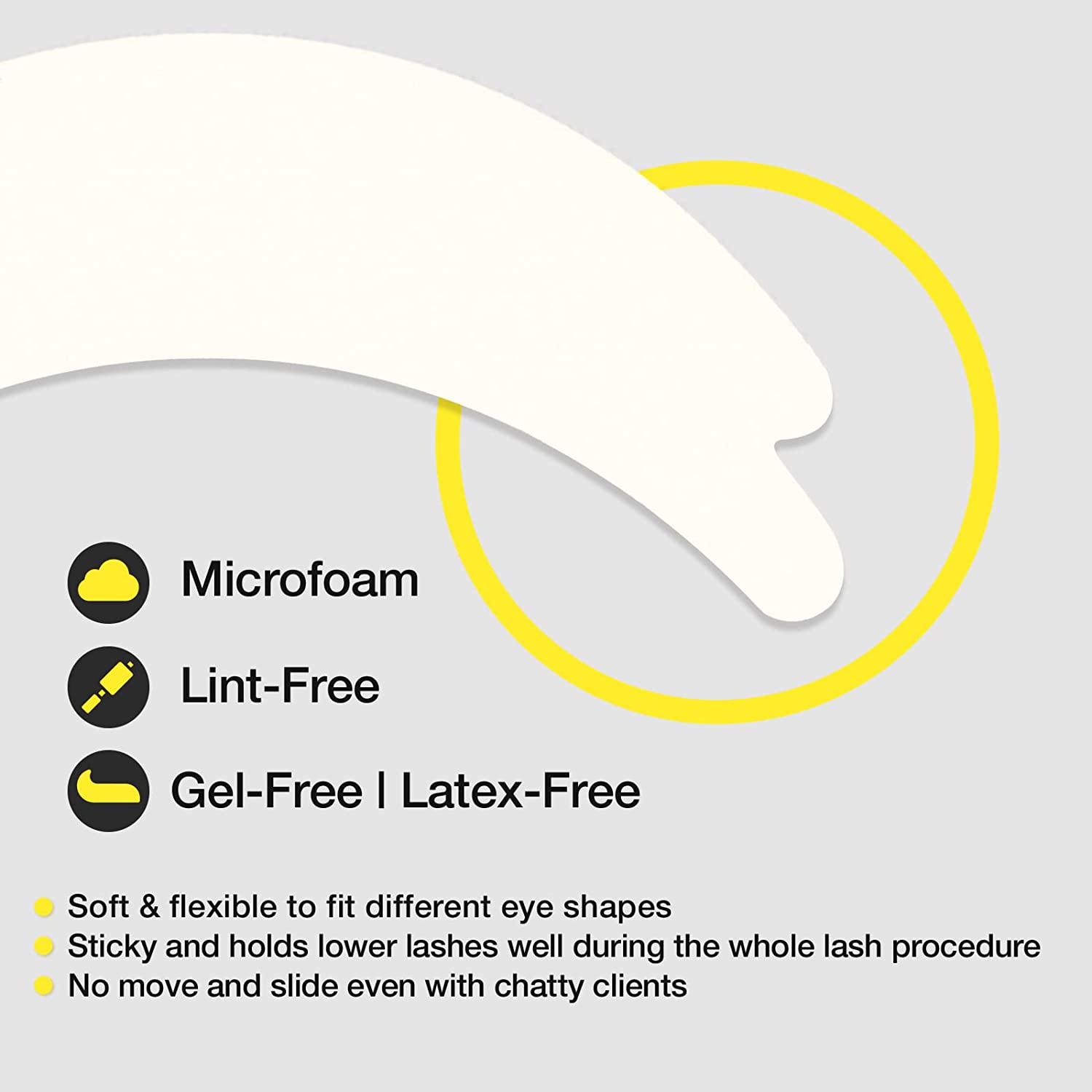 Microfoam Eyelash Extension Pads