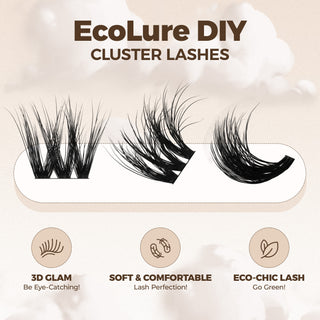 LASHVIEW Eco-Cluster Eyelashes Biodegradable Lashes (BDD11)