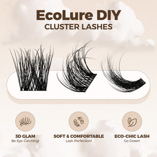 LASHVIEW Eco-Cluster Eyelashes Biodegradable Lashes (BDD02)