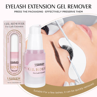Lashview Pink Gel Remover Professional Eyelash Extension Use