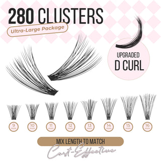 LASHVIEW Flutter Frenzy Natural Look DIY Cluster Lash Extensions (30D)