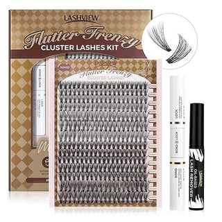 LASHVIEW Flutter Frenzy DIY Eyelash Extension Kit (30&40D 10-16mm)