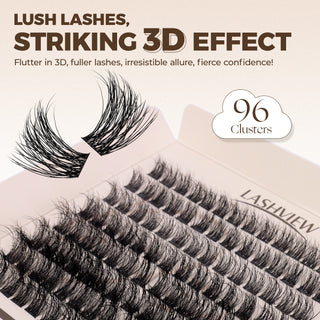 LASHVIEW Eco-Cluster Eyelashes Biodegradable Lashes (BDD04)