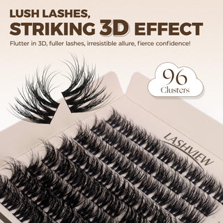 LASHVIEW Eco-Cluster Eyelashes Biodegradable Lashes (BDD11)