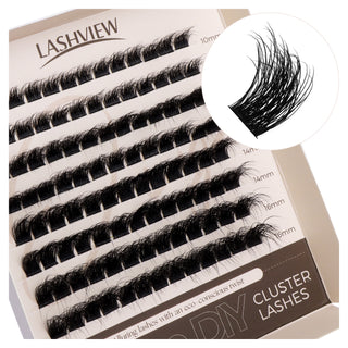 LASHVIEW Eco-Cluster Eyelashes Biodegradable Lashes (BDD09)