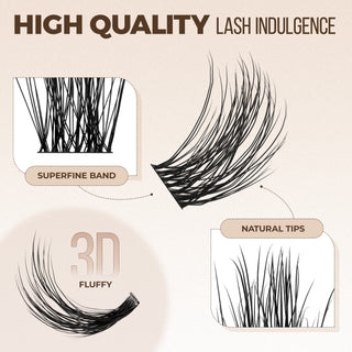 LASHVIEW Eco-Cluster Eyelashes Biodegradable Lashes (BDD01)