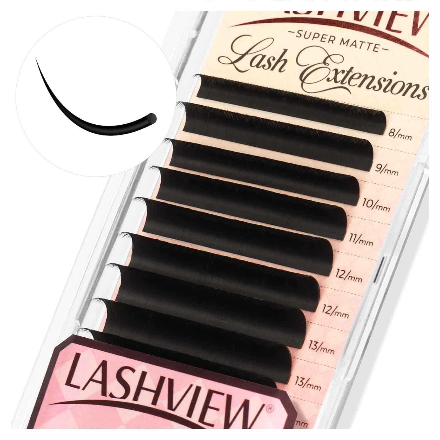 Lashview Matte Black Eyelash Extensions