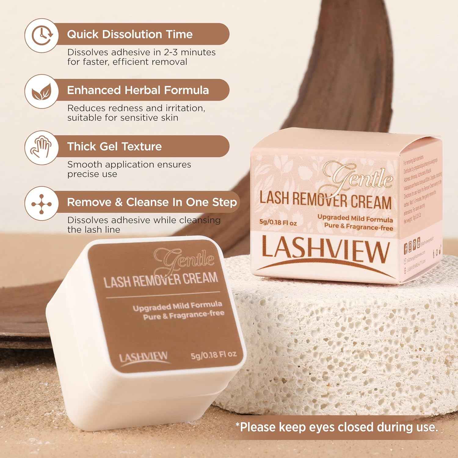 LASHVIEW Cream Remover for Eyelash Extension 5g