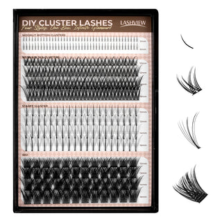 Lashview DIY Cluster Lashes for wispy or spike style