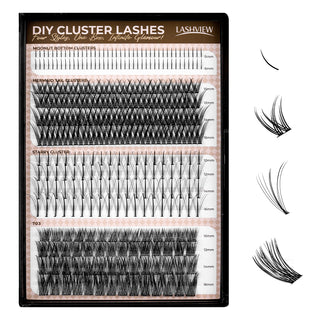 Lashview DIY Cluster Lashes for wispy or spike style