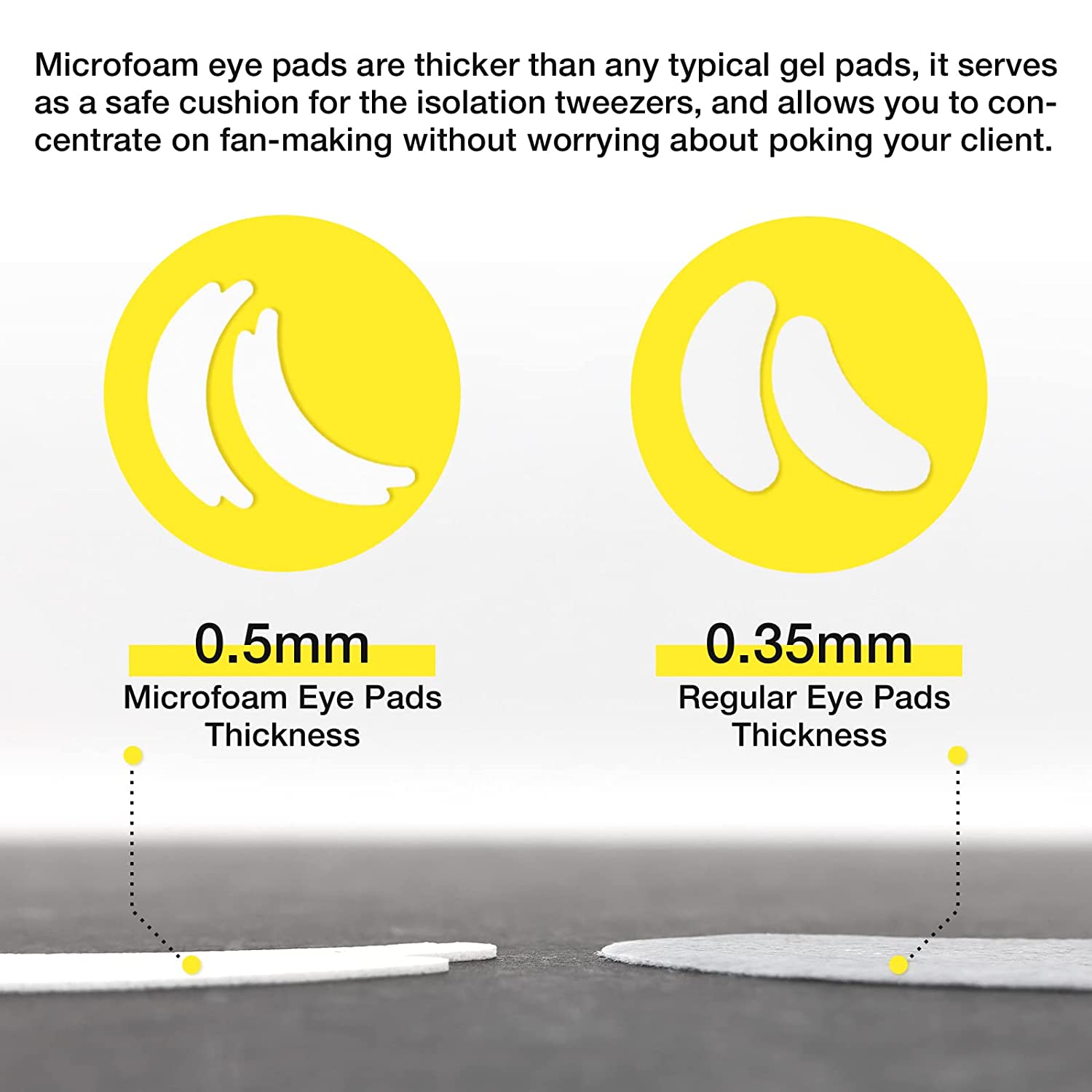 Microfoam Eyelash Extension Pads